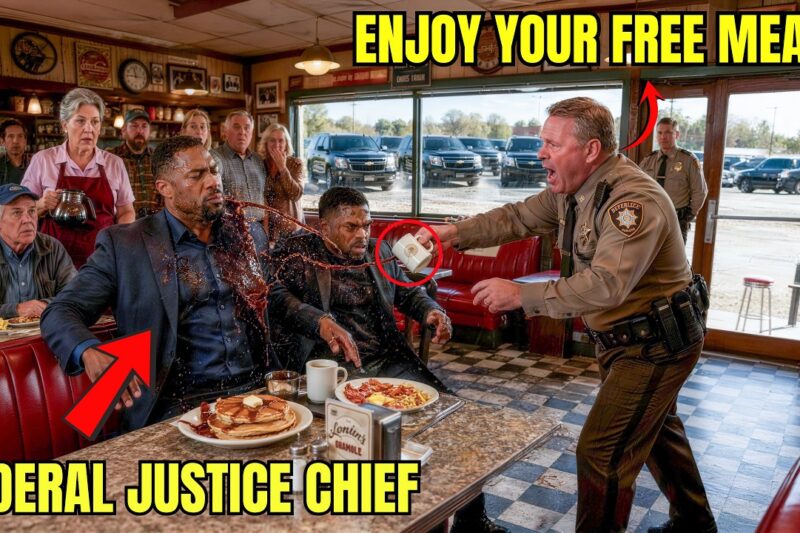 Corrupt Cop Orders Two Black Men Out of a Diner — 4 Min Later 6 Black SUVs Fill the Parking Lot