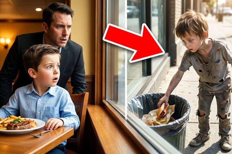 A Rich Child Saw a Boy Searching for Food in Trash — His Father’s Reaction Shocked Everyone