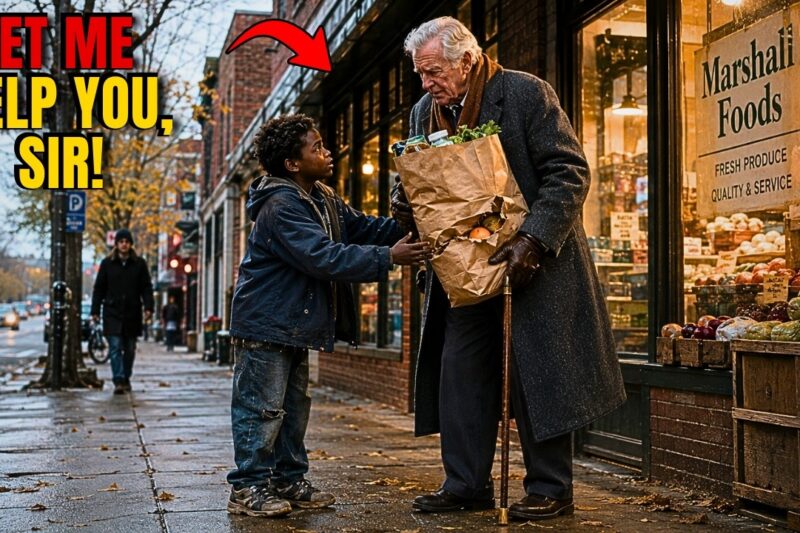 “Let Me Carry That, Sir” — Street Kid Helps Billionaire With Groceries, Unaware Who He Is