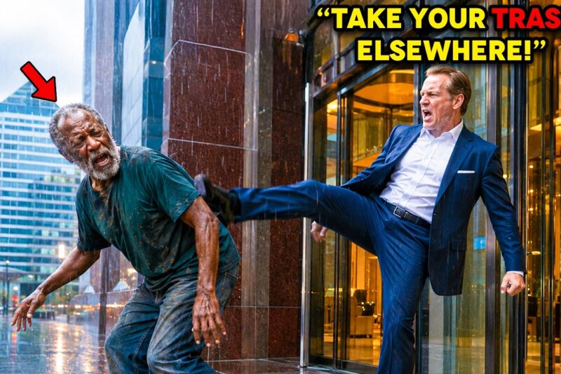 CEO Kicked “Poor” Old Black Man Out Of The Lobby Into The Rain—Unaware of His Real Identity