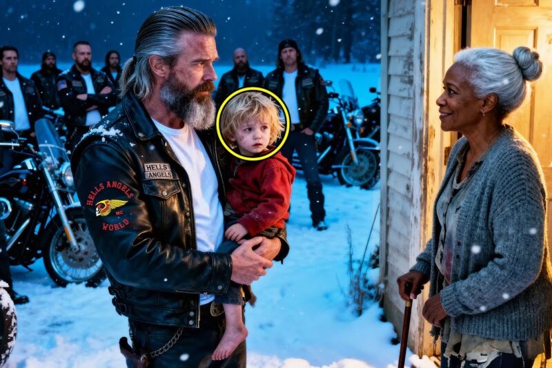 Black Woman Shelters a Freezing Hell’s Angel’s Dad for 2 Night, Days Later Dozens of Bikers Arrive