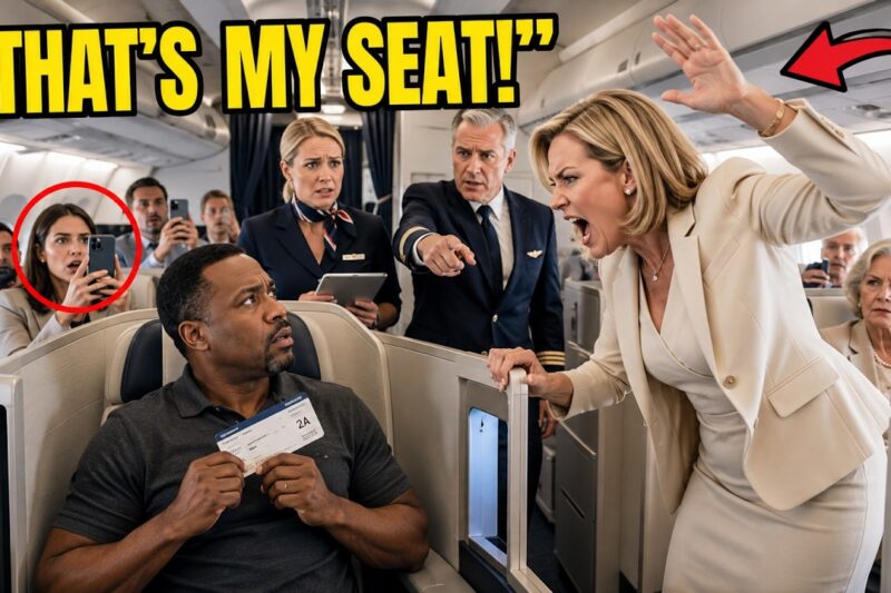 “Get Out of First Class!” Attendant Slapped Black Man — Then Froze When He Said “I Own the Plane”