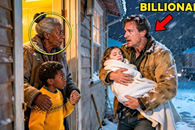 Poor Old Woman Shelters a Freezing Man and His Sick Child — Not Knowing He Was a Billionaire