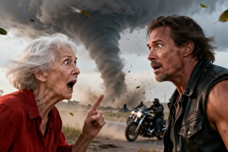 Get Inside Now—The Tornado Is Coming, Elderly Woman Screamed—Days Later, 300 Bikers Changed Her Life
