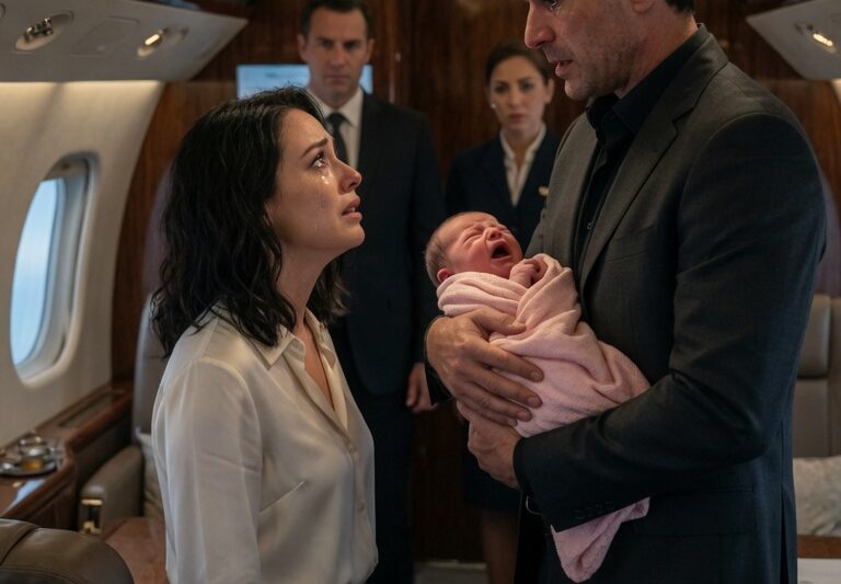 The Mafia King’s Shocking Revelation After She Rescued His Starving Baby at 40,000 Feet.