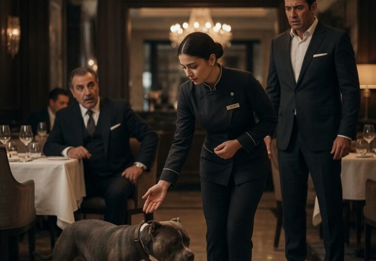 A Man Tried to Scare the Waitress With His Pitbull — What She Did Stunned the Mafia Boss