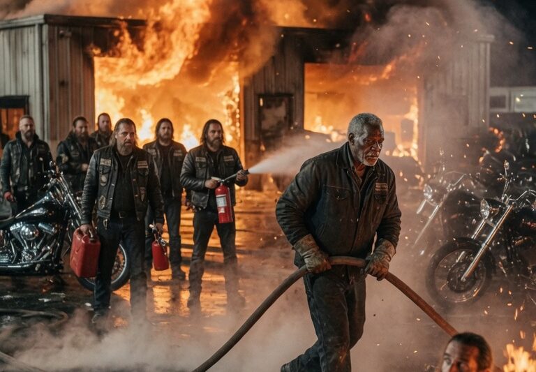 Everyone Ignored the Hells Angels as Their Garage Burned—Until an Elderly Black Man Stepped In
