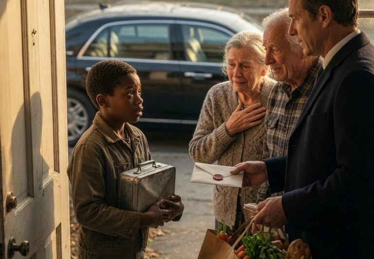 A Black Boy Gave Up His Dinner for an Elderly Couple — The Next Morning, a Millionaire Appeared at His Door